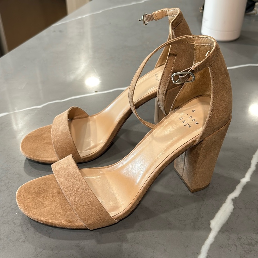 A New Day Target suede nude heel